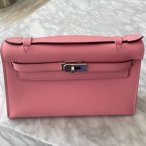 Hermes Pink Epsom Mini Kelly Bag